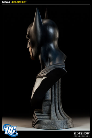 Illustration for article titled Put a Life-Sized Batman Head on Your Shelf